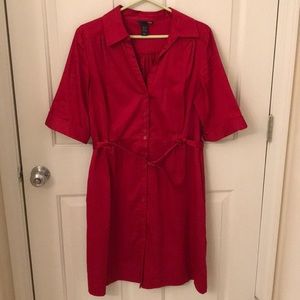 H&M belted dress with pockets